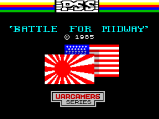 Battle for Midway title screen for ZX Spectrum
